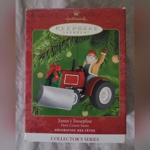 Hallmark Keepsake Ornament - Santa's Snowplow - 2001 Collectors Series